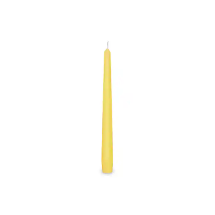Bezpečná Platba Svíčky 24 cm / 10 ks, žluté, kónické