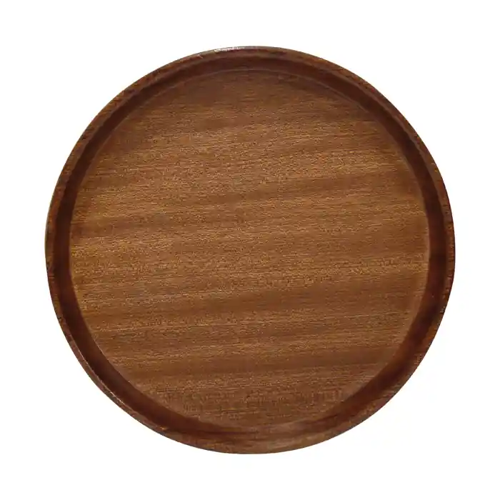 Pivní podnos 36 cm kulatý protiskluzový mahagon Značkový