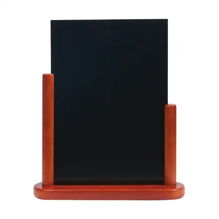 Stojánek s tabulkou stolní velký ELEGANT 32 x 28 x 7 cm, barva mahagon Časově Omezené