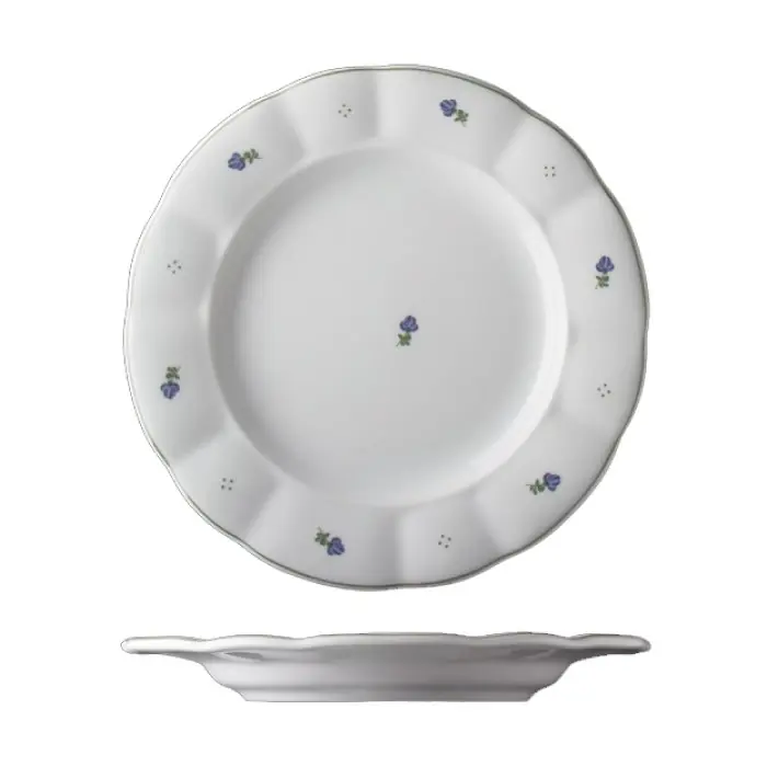 Objednat Nyní Mělký talíř BENEDIKT modrá házenka 28 cm