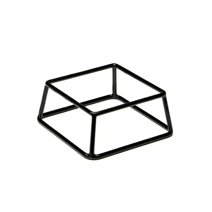 Akce stojan bufetový MULTI, kov, černá, 18 x 18 cm, v. 8 cm