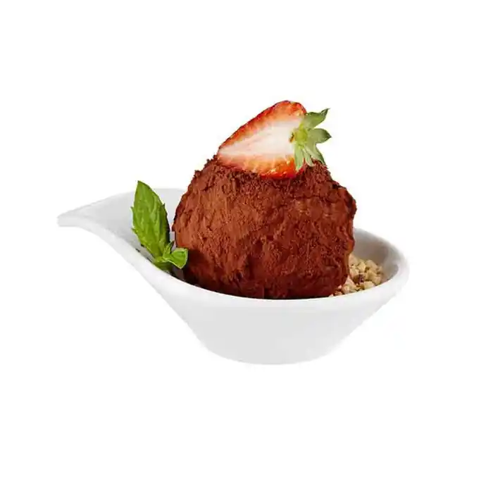 Nízká Cena miska MINI, melamin, bílá, 11,5 x 7,5 cm, v. 3 cm