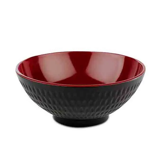 miska ASIA PLUS melamin, pr. 16 cm, v. 7 cm, 0,6 l červenočerná Nejlepší Cena