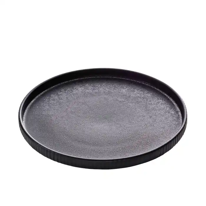 Playground NARA talíř mělký 27cm s reliéfem, černý Víkendová Akce