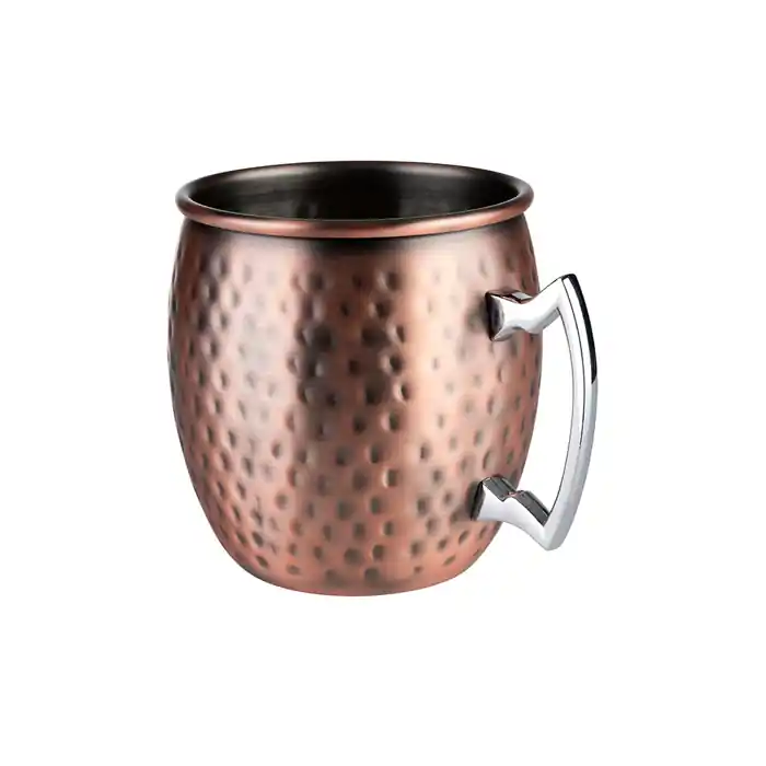 Akční Nabídka hrnek, MOSCOW MULE, nerez, barva měď, pr. 9 cm, v. 10 cm, 2 ks set