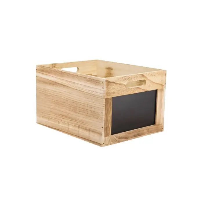 Top Prodej Dřevěný box s popisovacími tabulkami 21 x 35 x 28,3 cm