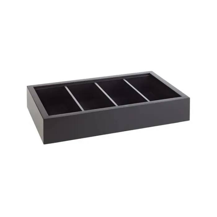 Zlevněný zásobník na příbory FRAMES, sada 2 ks 53 x 32,5 cm, v. 11 cm, tmavé dřevo