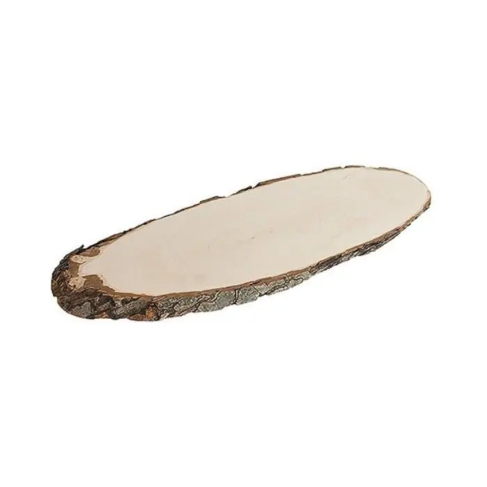 Deska s kůrou, přírodní jasan, 60 - 70 cm, výška 2 cm Nakupujte Hned