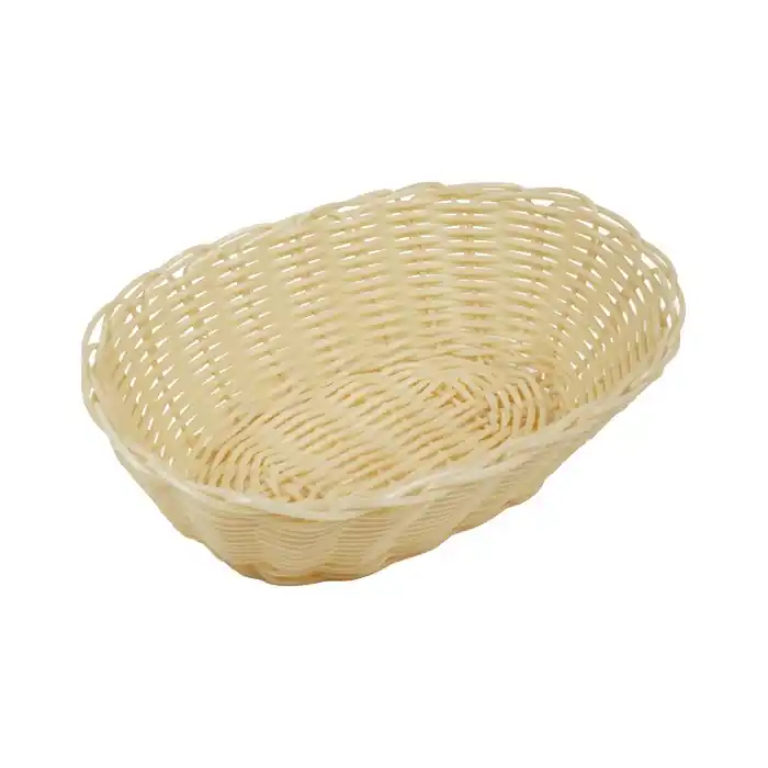 Košíček na pečivo, 23 x 15 x 6 cm, ovál polyratan Koupit Online