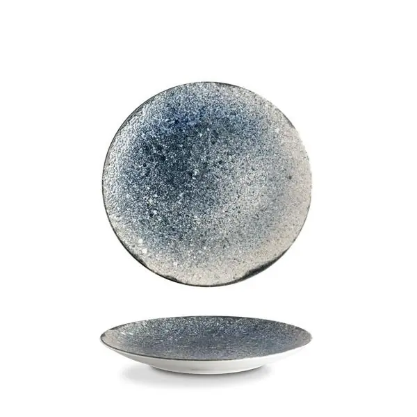 Oblíbený Mělký talíř coup ISABELLE 21 cm, dekor Rustic navy blue