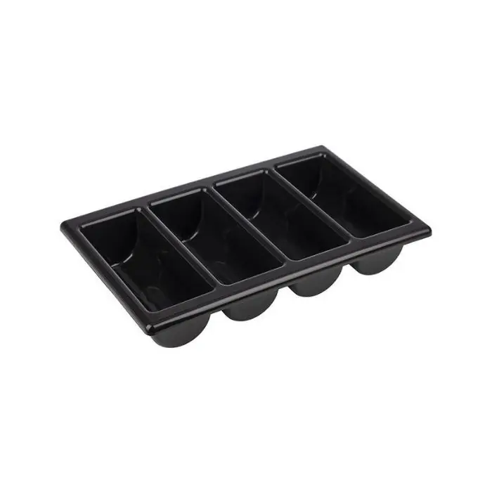 Cenový Hit Box na příbory GN 1/, 4 dílný, černý