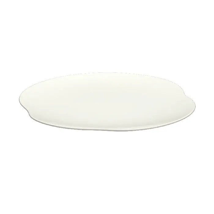 Mělký talíř KUMO, asymetrický coupe, 28 cm Sleva