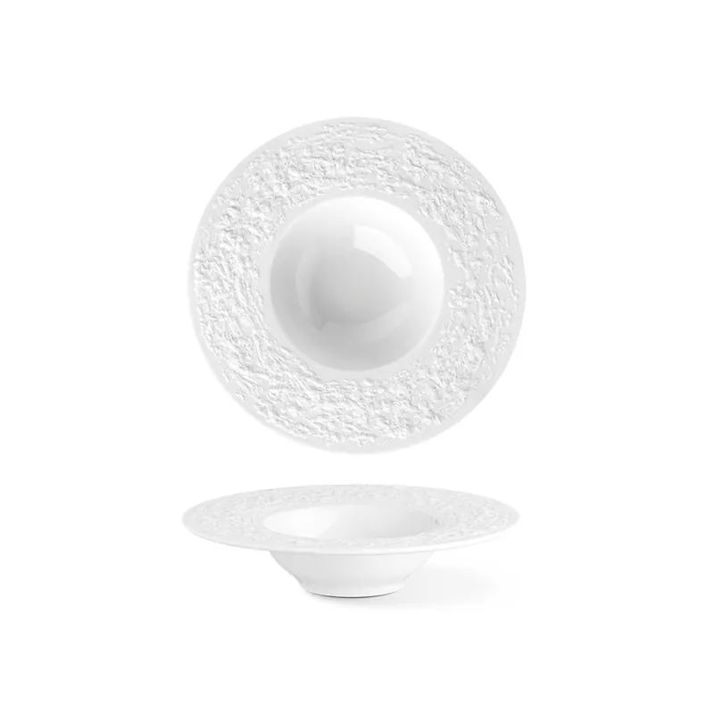 Nejlepší Volba Hluboký talíř STONE 18 cm, bílý
