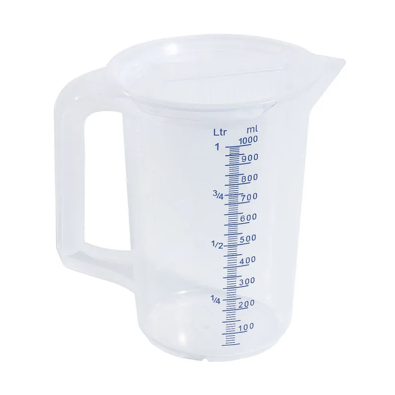 Vrácení Zdarma Odměrka s víčkem, 1 l, polypropylen