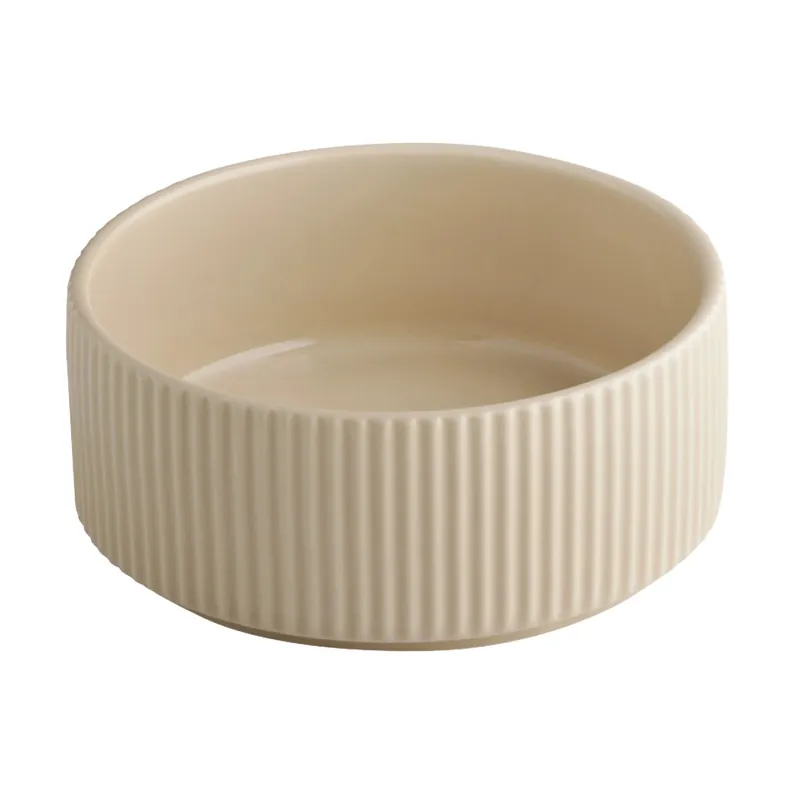 Miska 14 cm THE GRID, porcelán, béžová Finální Výprodej