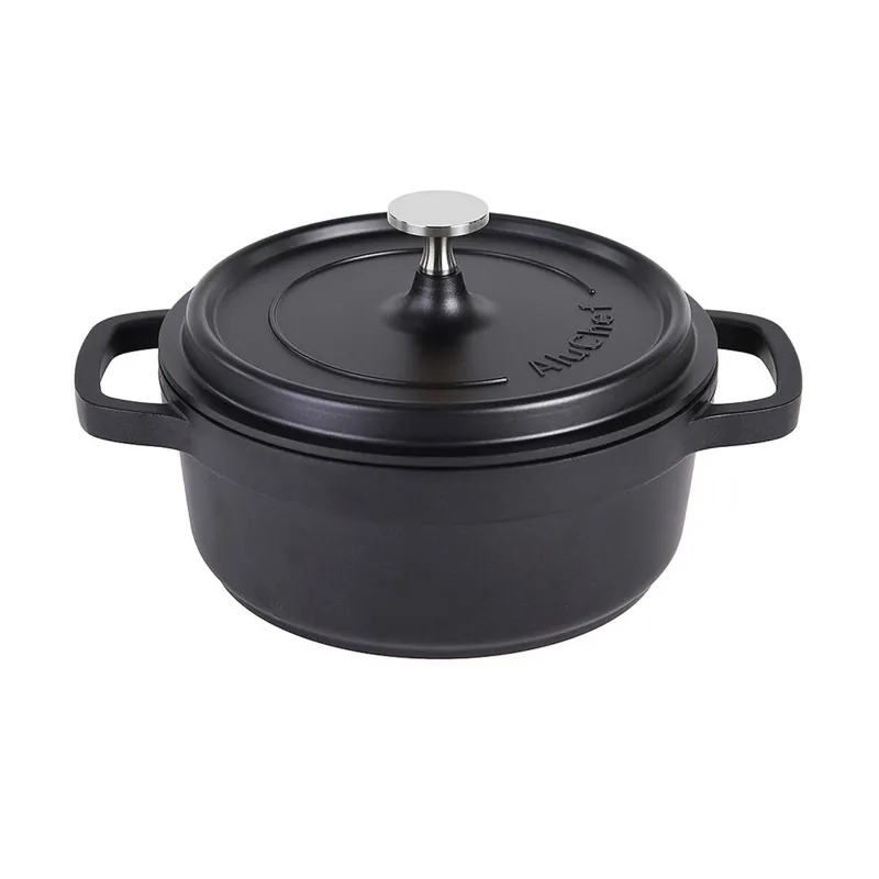 Časově Omezené Hrnec s poklicí AluChef 20 cm / černý