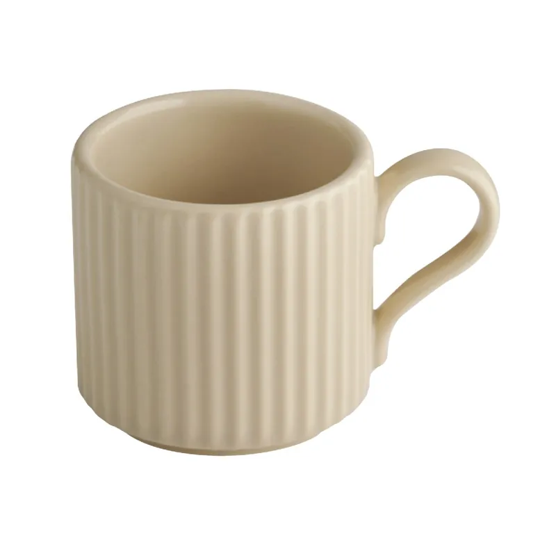 Akce Šálek THE GRID, porcelán, béžová pr. 6 cm, v. 6 cm, 80 ml