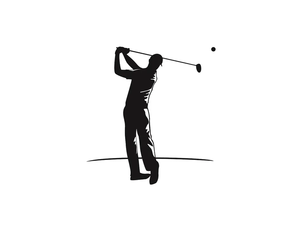 Akční Nabídka Golfista pískování obrázku