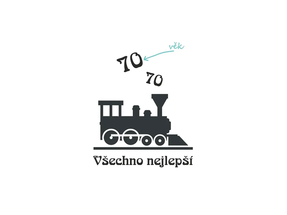 Pouze Dnes Pískování narozeninového motivu VLAK