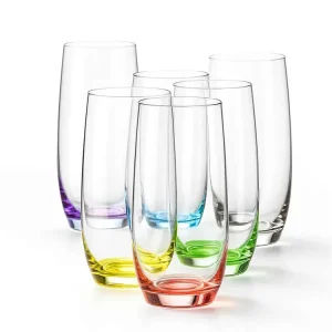 Časově Omezené Crystalex Barevné sklenice Club Rainbow 350 ml 6 ks