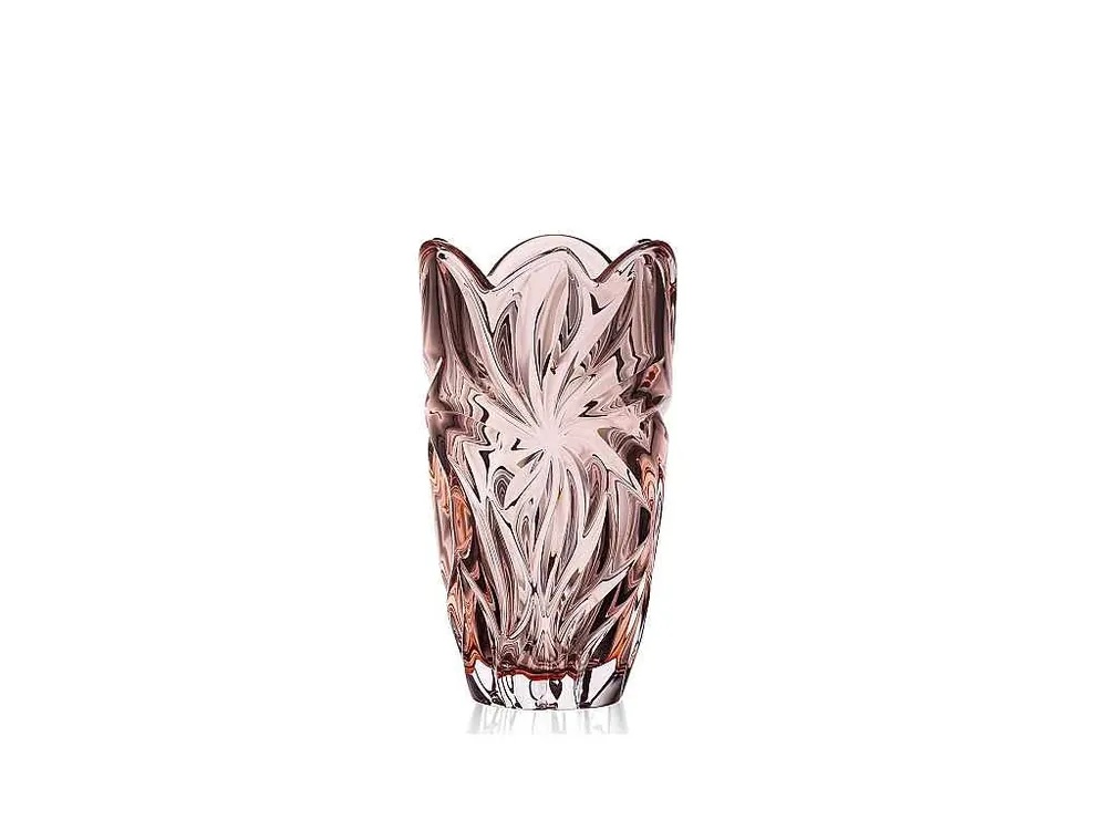 Aurum Crystal Váza Flora pink 280 mm Odeslání Ihned