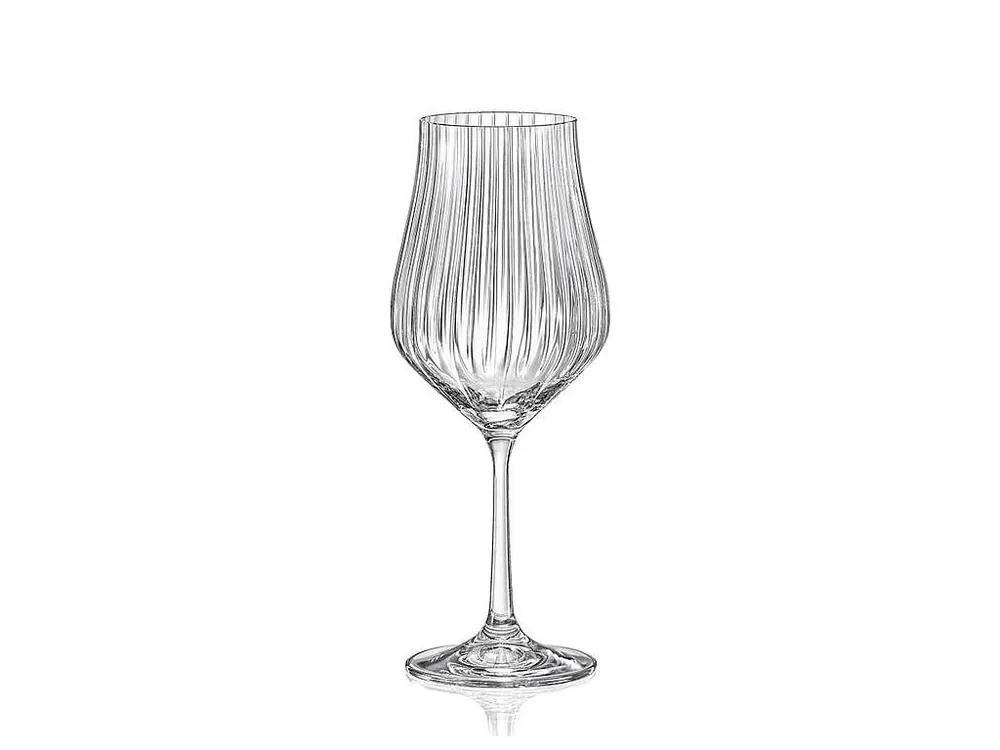 Autentický Crystalex sklenice na víno Tulipa Optic 350 ml 6 ks