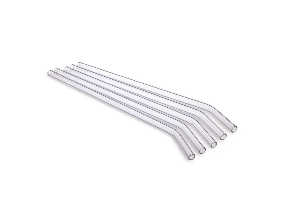 Simax Skleněná brčka zahnutá 23 cm (6+1) Cenově Výhodný