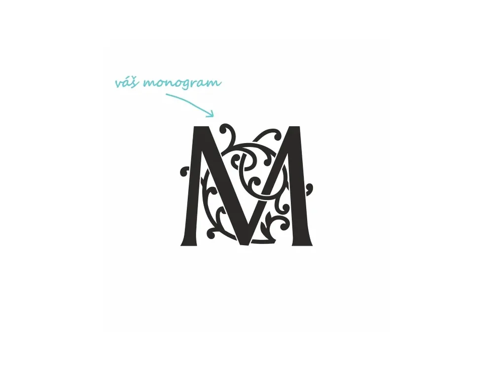 MERCER ONE pískování monogramu Omezená Nabídka