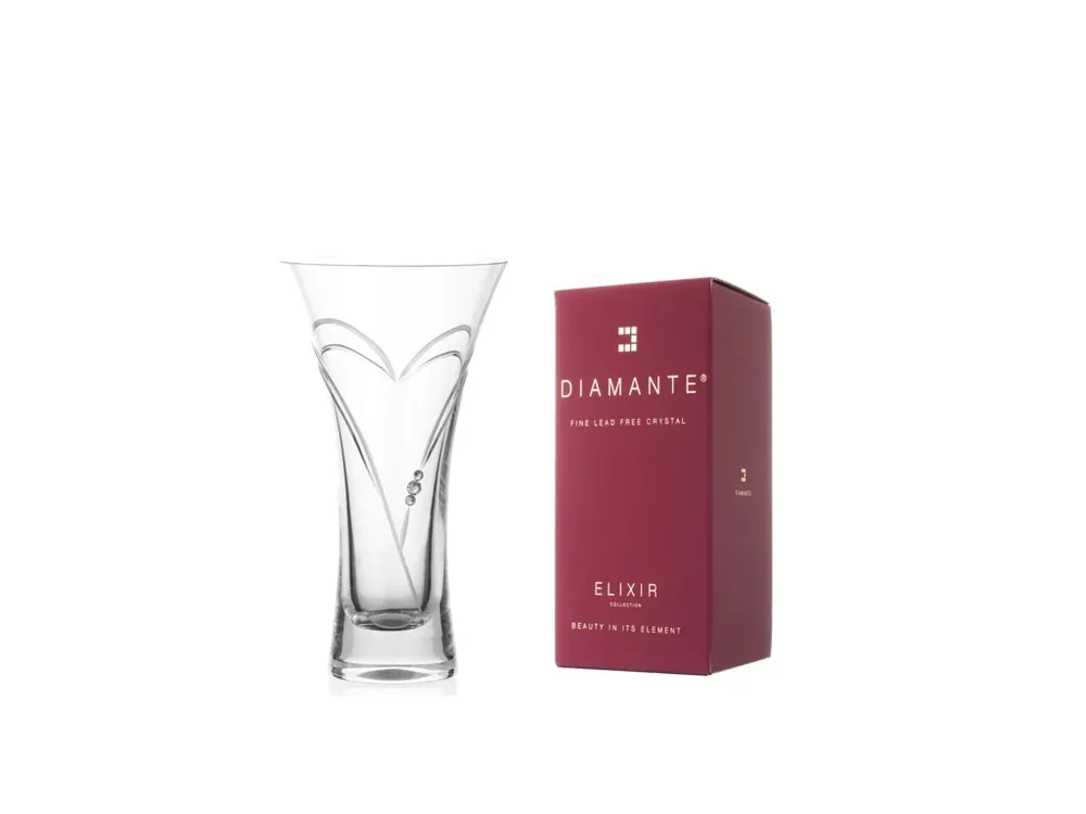 Značkový Diamante Váza Swarovski Hearts 180 mm