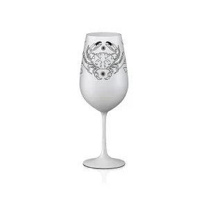 Vrácení Zdarma Crystalex sklenice Zvěrokruhy Rak bílá 550 ml