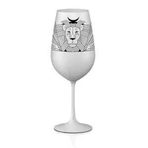 Poslední Šance Crystalex sklenice Zvěrokruhy Lev bílá 550 ml