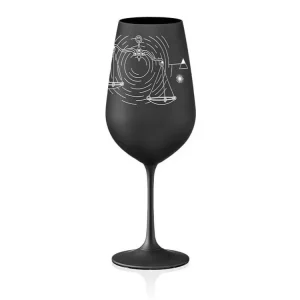 Časově Omezené Crystalex sklenice Zvěrokruhy Váhy černá 550 ml