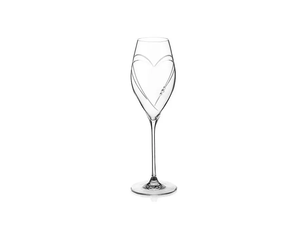 VÝPRODEJ Diamante Swarovski prosecco Hearts 230 ml Levný