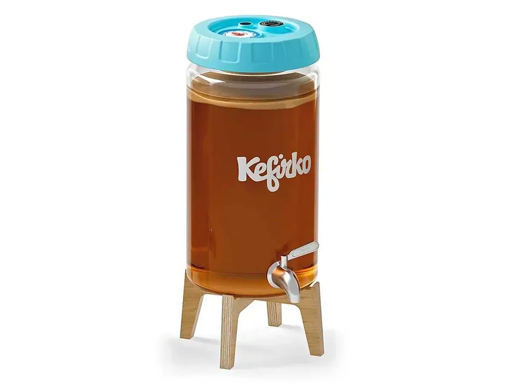 Kefirko Kombucha fermenter modrý nádoba na výrobu kombuchy 4 l Jen Po Omezenou Doba