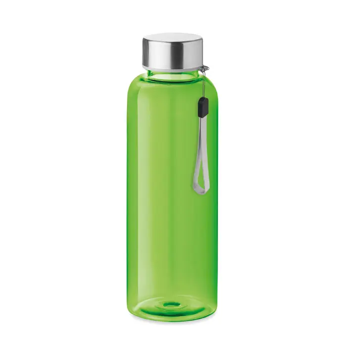 Originální Tritanová transparentní láhev na pití PEWTER s poutkem, 500 ml - transparentní limetková