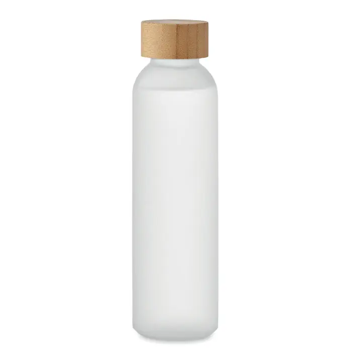 Omezená Nabídka Matná skleněná lahev JOUNCY, 500 ml - transparentní bílá