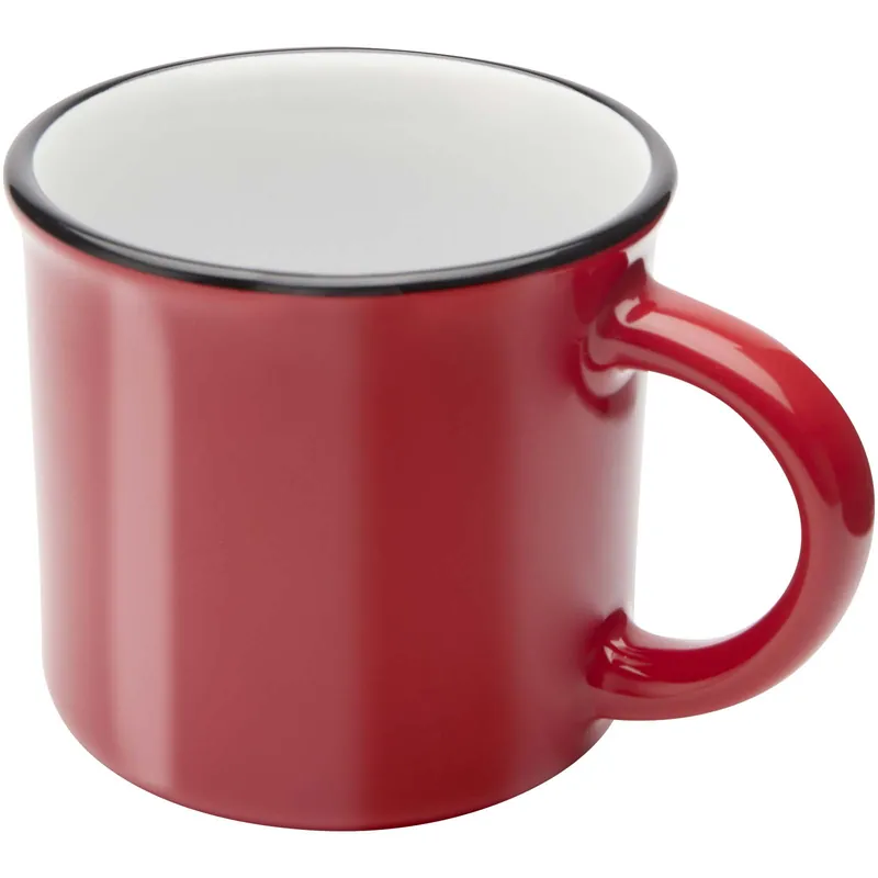 Hrnek Unbranded Keramický hrnek Bari o objemu 240 ml s lesklou povrchovou úpravou Red Sleva