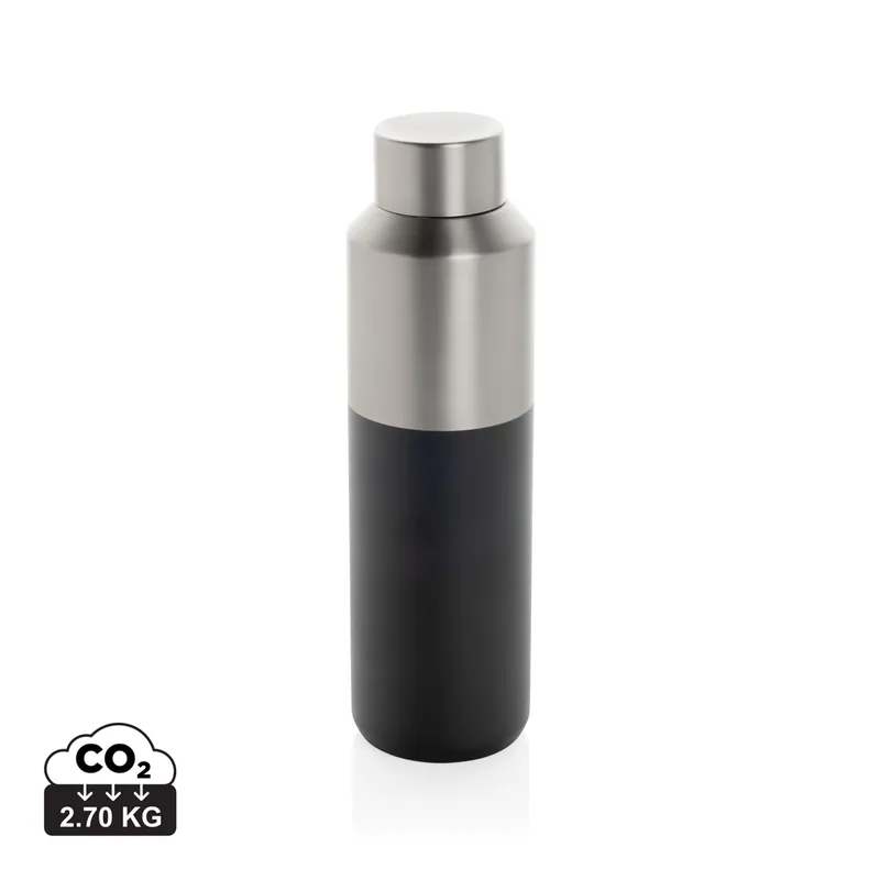 Lahev na vodu Fluid 600ml z RCS recyklované oceli Černá Speciální Cena