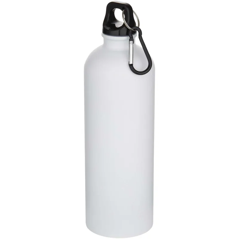 Lahev Unbranded 750ml jednostěnná matná láhev na vodu Oregon z nerezové oceli s certifikací RCS a karabinou White Oblíbený