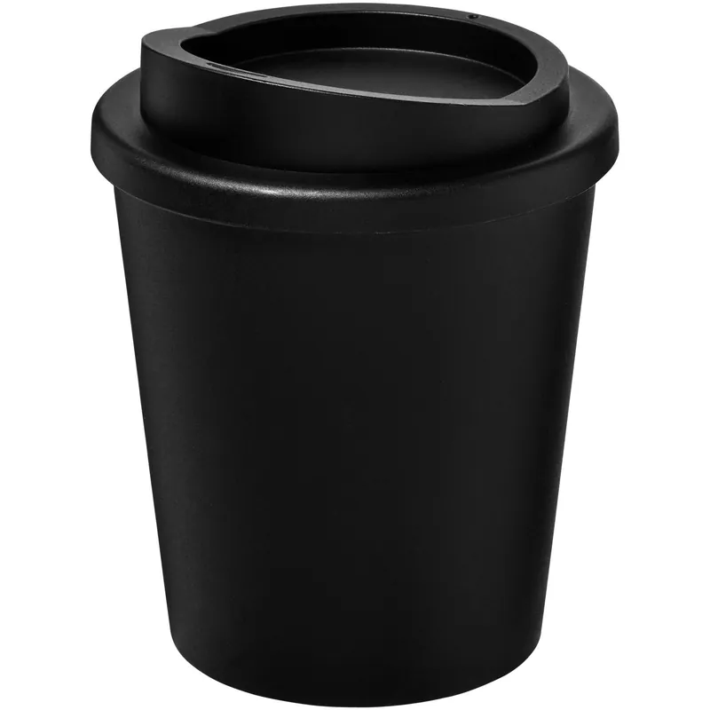 Víkendová Akce Plastový termohrnek Americano® Espresso CADERK z recyklovaného materiálu, 250 ml - solid black
