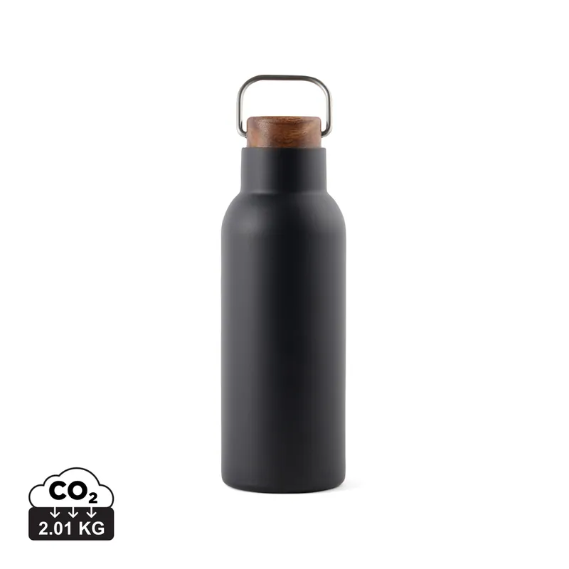 Termo lahev VINGA Ciro 580ml z RCS recykl. oceli - černá Cenově Výhodný
