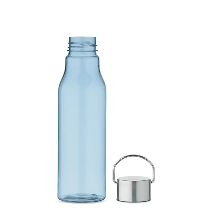 Plastová lahev WABBLER z RPET materiálu, 600 ml - transparentní světle modrá Aktuální