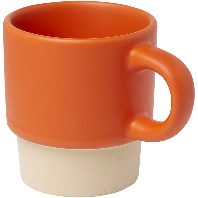 Stohovatelný hrnek na espresso Olympia s keramickým dnem, 130 ml - orange Nejlepší Volba