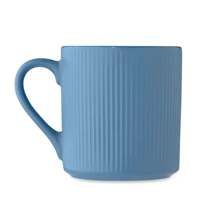 Aktuální Vroubkovaný keramický hrnek RIBMUG - modrá