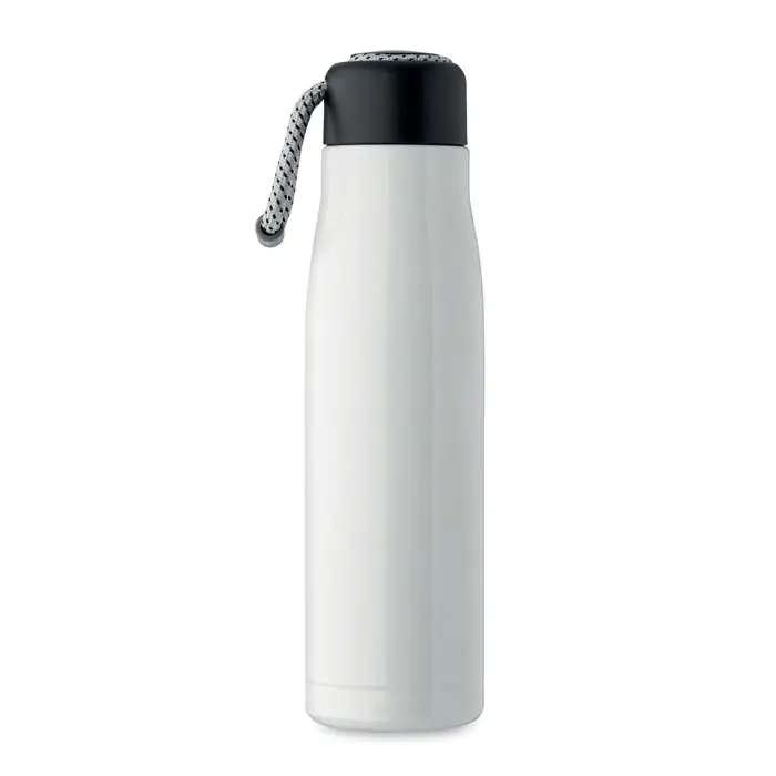 Termoska z recyklované oceli CORDLE - bílá Zlevněný