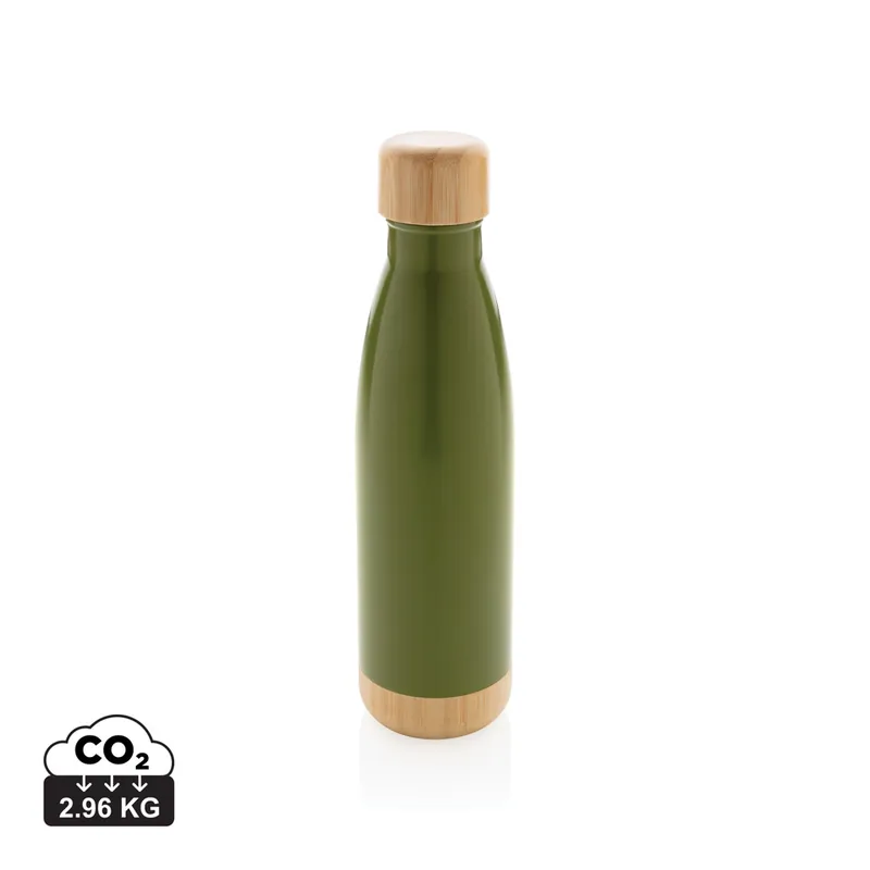 Jen Po Omezenou Doba Nerezová termolahev TITI s bambusovými detaily, 700 ml - zelená