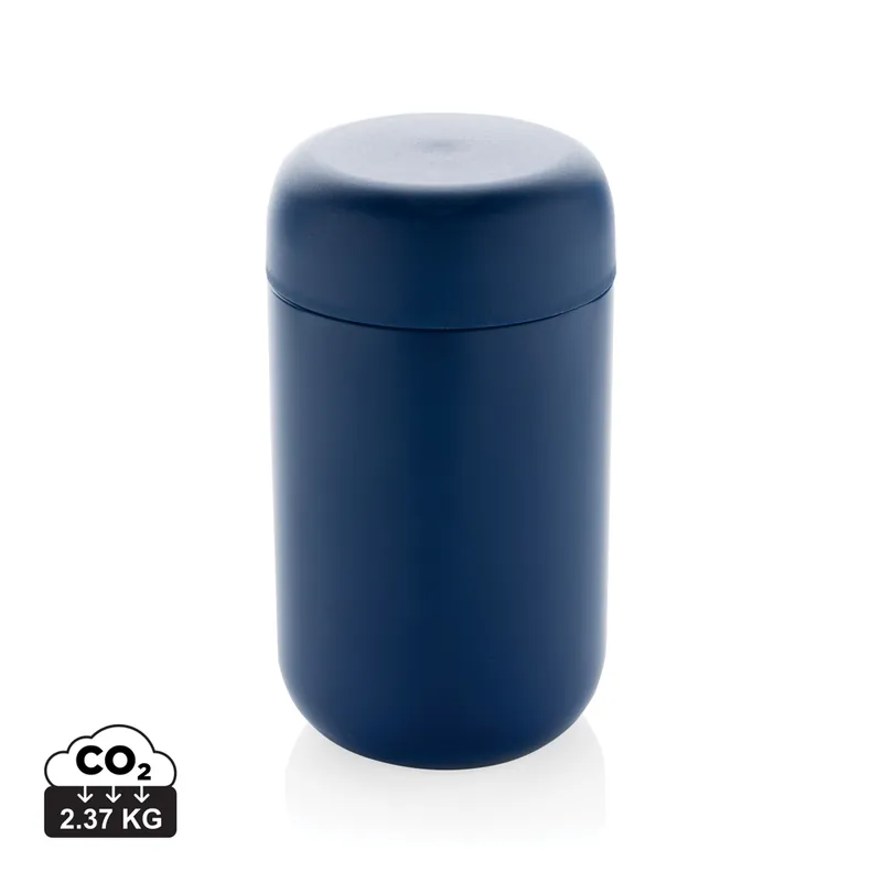 Kovový termohrnek ARGOLET z recyklované nerezové oceli, 360 ml - modrá Výhodná Nabídka