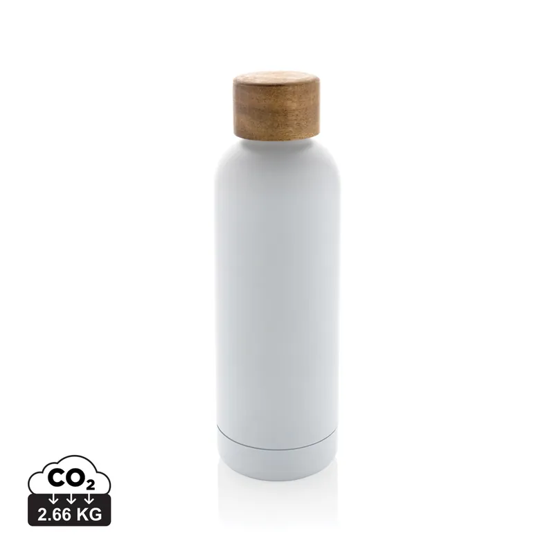 Novinka Kovová termolahev PAREL z recyklované nerezové oceli, 500 ml - bílá