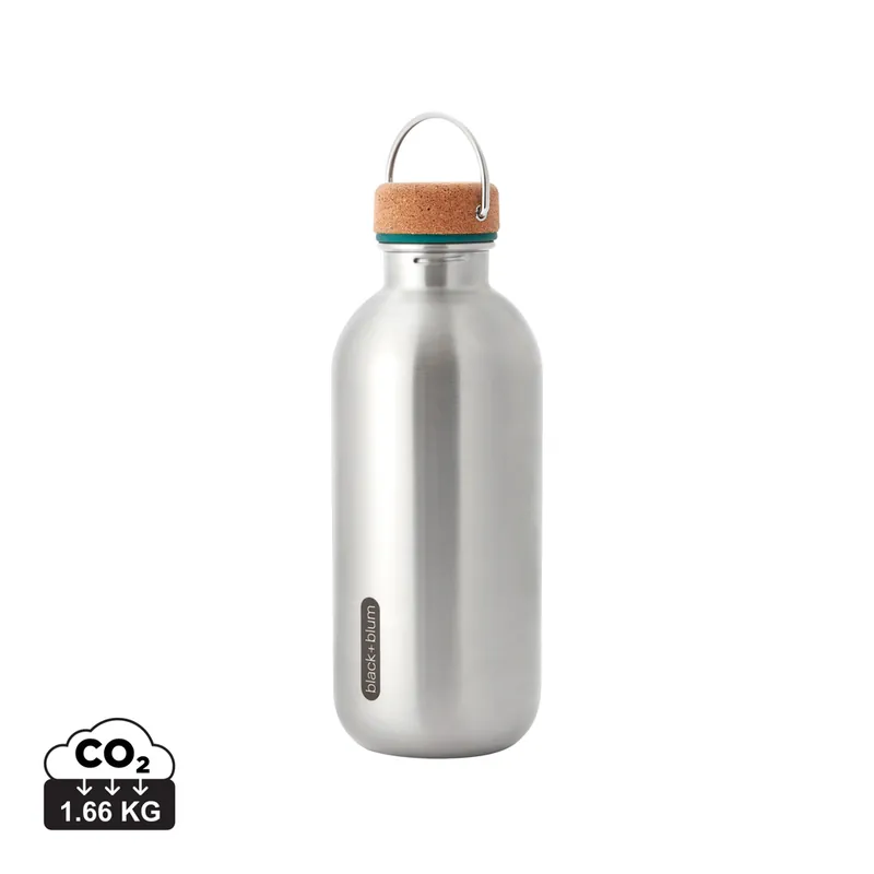 Ocelová láhev na vodu 600ml Black+Blum Tyrkysová Ověřený