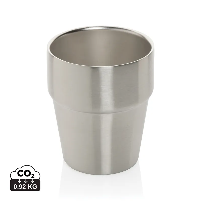 Hrnek s dvojitou stěnou Clark 300ml z RCS recykl. oceli - stříbrná Koupit Online